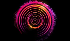 Preview wallpaper circles, gradient, stains, black background
