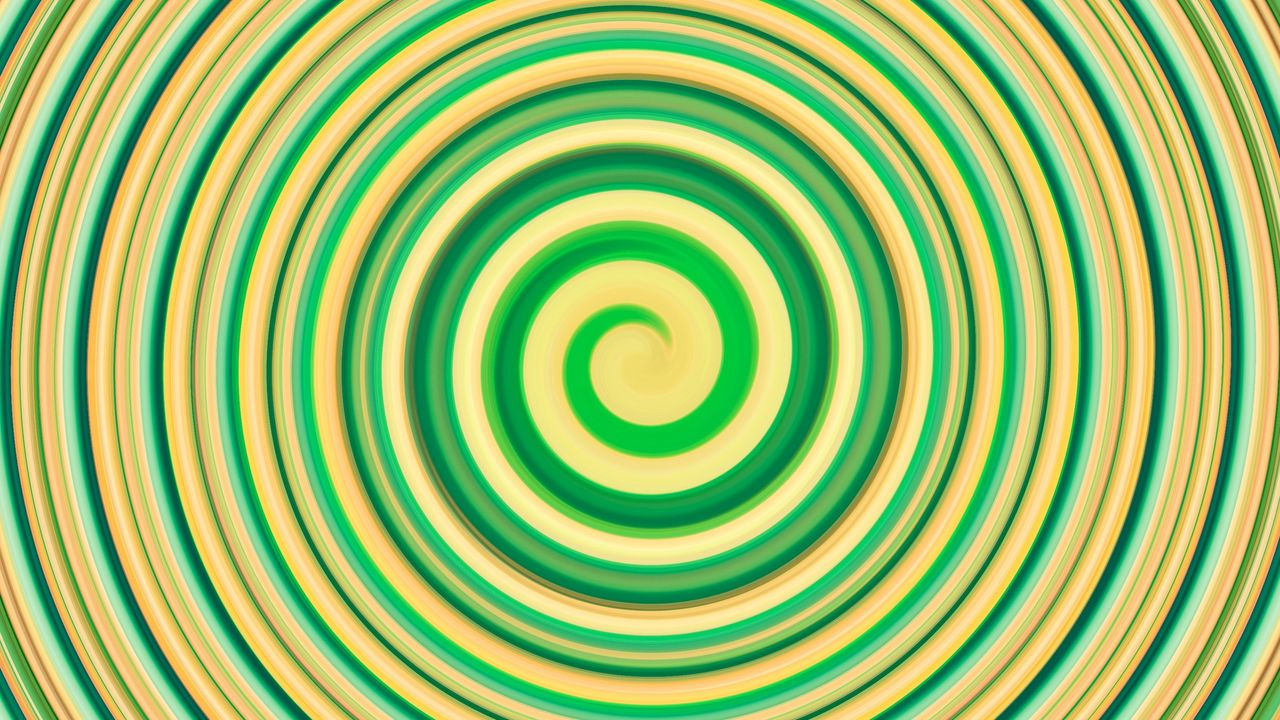 Wallpaper circles, green, rotation