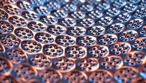 Preview wallpaper circles, grid, metal, texture