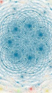 Preview wallpaper circles, intersection, pattern, abstraction, blue