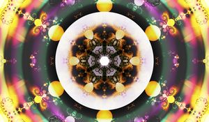 Preview wallpaper circles, kaleidoscope, shapes, transparent, abstraction