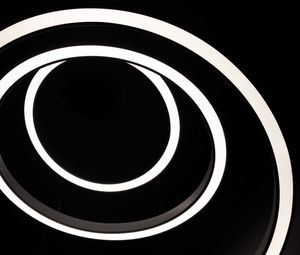 Preview wallpaper circles, lamp, lighting, bw, dark