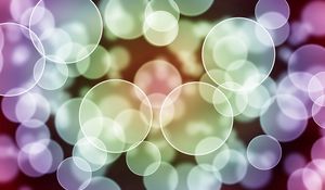 Preview wallpaper circles, light, lots