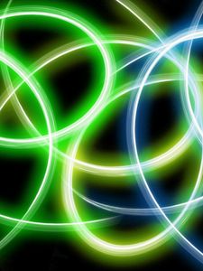 Preview wallpaper circles, lines, glowing