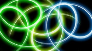 Preview wallpaper circles, lines, glowing