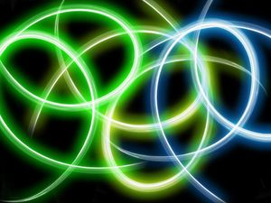 Preview wallpaper circles, lines, glowing