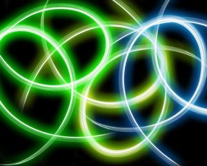 Preview wallpaper circles, lines, glowing