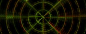 Preview wallpaper circles, lines, shapes, abstraction, dark, green