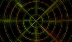 Preview wallpaper circles, lines, shapes, abstraction, dark, green