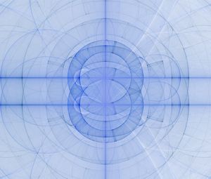 Preview wallpaper circles, lines, transparent, abstraction, blue