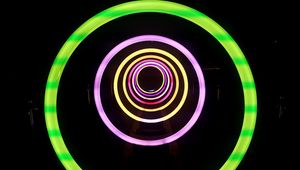 Preview wallpaper circles, neon, light