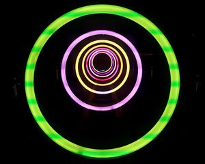 Preview wallpaper circles, neon, light