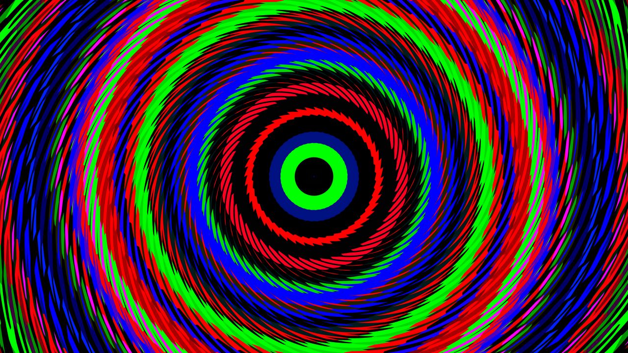 Wallpaper circles, optical illusion, colorful, abstraction