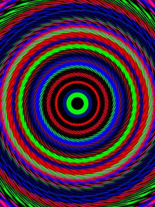 Preview wallpaper circles, optical illusion, colorful, abstraction