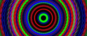 Preview wallpaper circles, optical illusion, colorful, abstraction