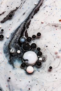Preview wallpaper circles, paint, liquid, dots, drops
