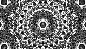 Preview wallpaper circles, pattern, fractal, black and white, abstraction