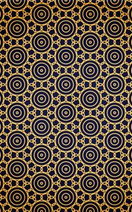 Preview wallpaper circles, pattern, golden, chain