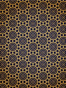 Preview wallpaper circles, pattern, golden, chain