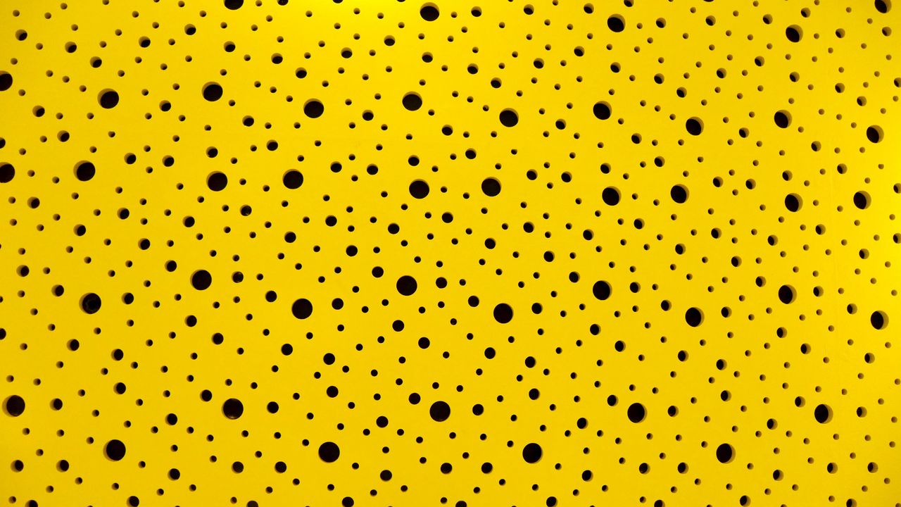 Wallpaper circles, pattern, yellow, art