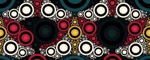 Preview wallpaper circles, patterns, colorful, pattern, shapes