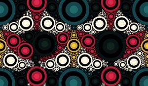 Preview wallpaper circles, patterns, colorful, pattern, shapes