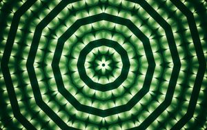 Preview wallpaper circles, patterns, green, rotation