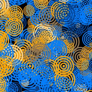 Preview wallpaper circles, patterns, texture, yellow, blue