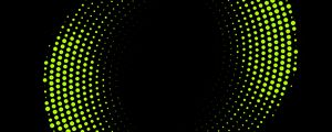 Preview wallpaper circles, points, abstraction, green, black