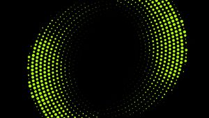 Preview wallpaper circles, points, abstraction, green, black