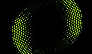 Preview wallpaper circles, points, abstraction, green, black