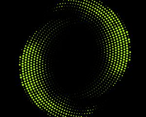 Preview wallpaper circles, points, abstraction, green, black