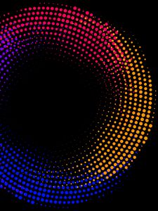 Preview wallpaper circles, points, colorful, abstraction