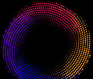 Preview wallpaper circles, points, colorful, abstraction
