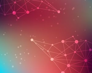 Preview wallpaper circles, points, connections, gradient