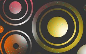 Preview wallpaper circles, points, gradient, rings, form