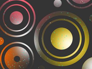 Preview wallpaper circles, points, gradient, rings, form