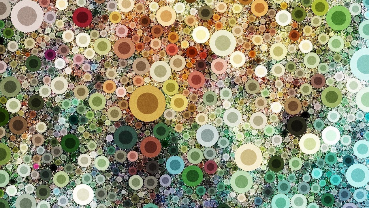 Wallpaper circles, rings, background, abstraction, colorful