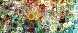Preview wallpaper circles, rings, background, abstraction, colorful