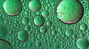 Preview wallpaper circles, shapes, bubble, drops, green