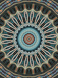 Preview wallpaper circles, shapes, fractal, mandala, background