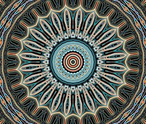 Preview wallpaper circles, shapes, fractal, mandala, background