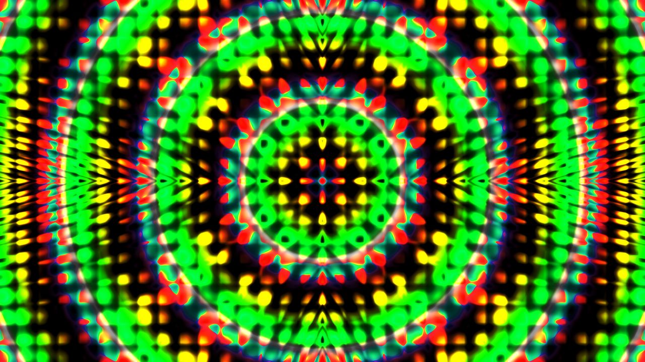 Wallpaper circles, shapes, kaleidoscope, abstraction