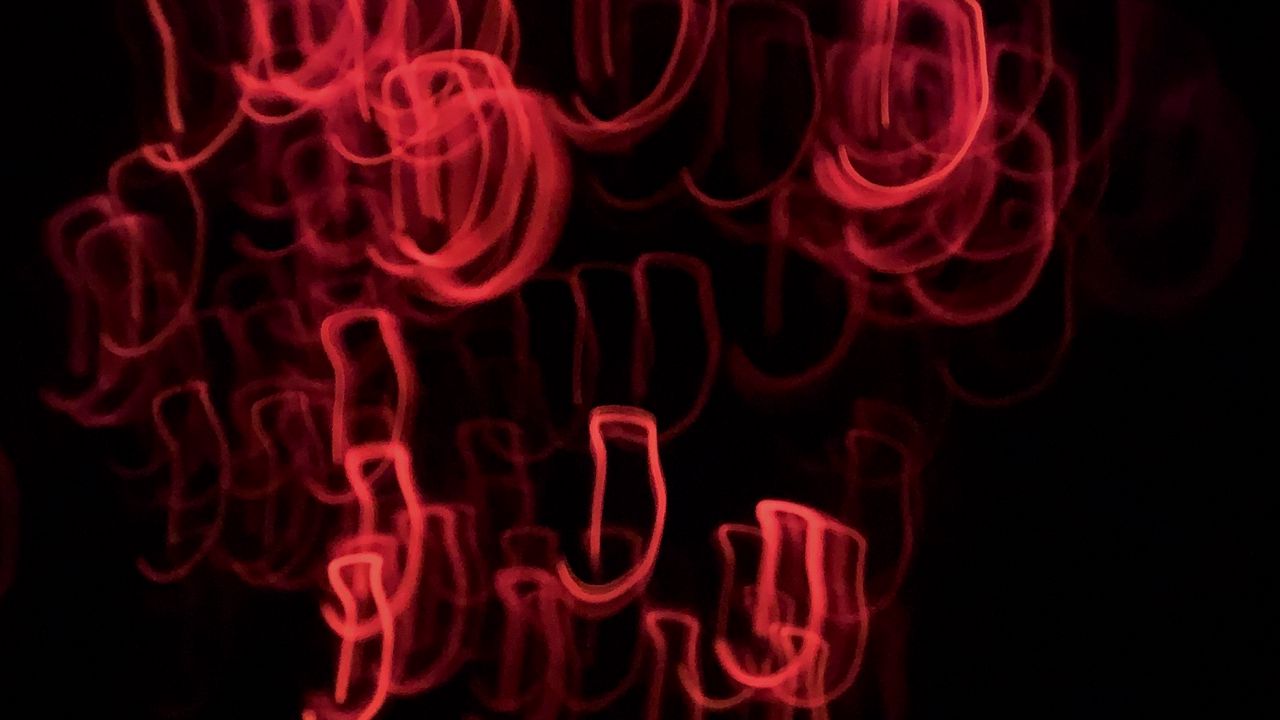 Wallpaper circles, shapes, long exposure, dark