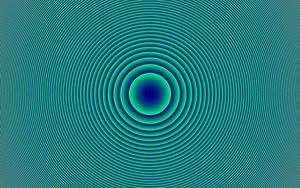 Preview wallpaper circles, shapes, optical illusion, abstraction, blue