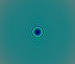 Preview wallpaper circles, shapes, optical illusion, abstraction, blue