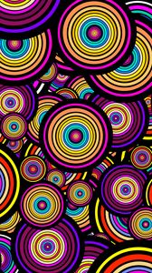Preview wallpaper circles, shapes, pattern, colorful, abstraction