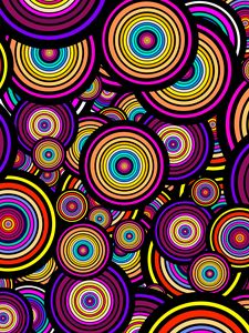 Preview wallpaper circles, shapes, pattern, colorful, abstraction