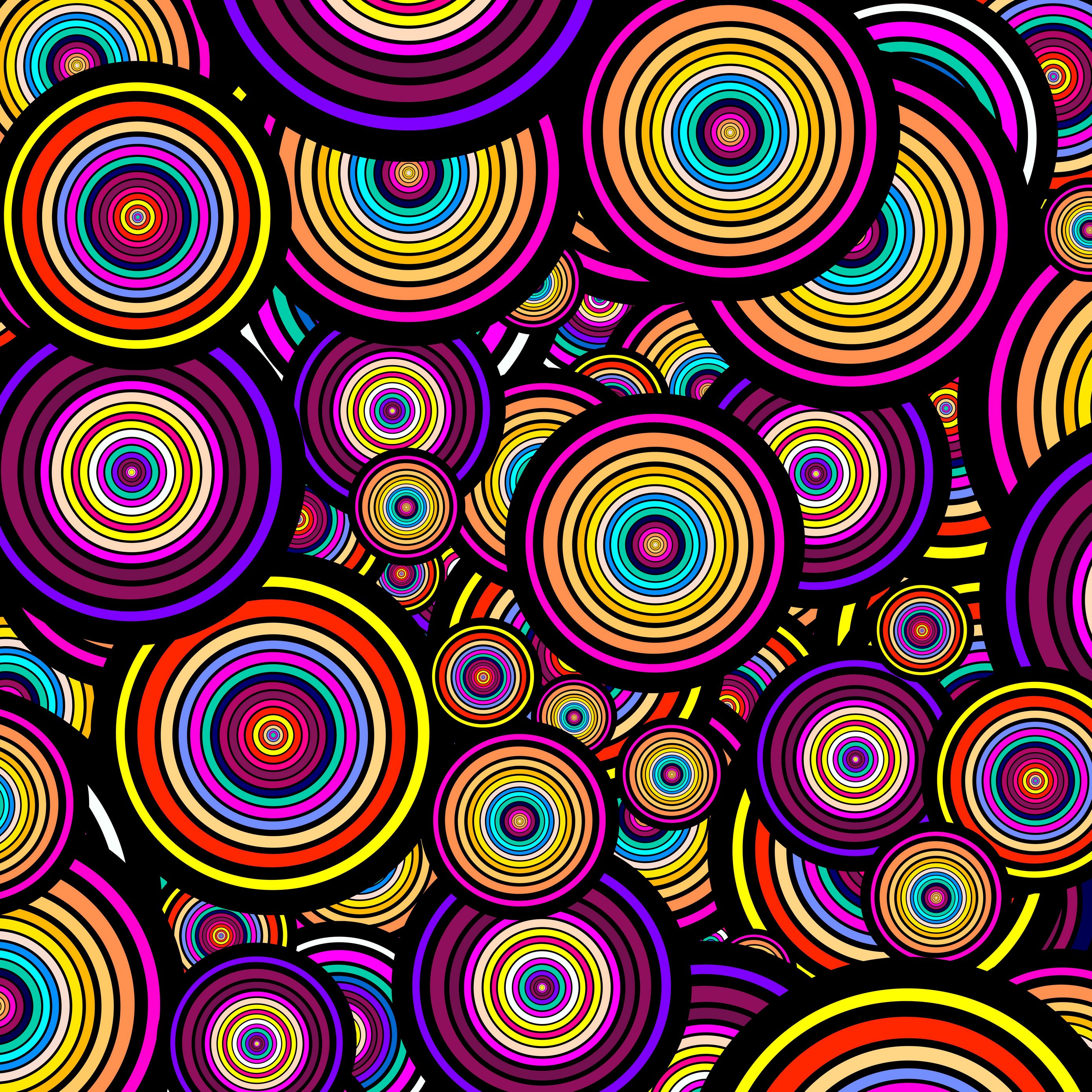 Download wallpaper 2780x2780 circles, shapes, pattern, colorful ...