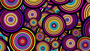 Preview wallpaper circles, shapes, pattern, colorful, abstraction